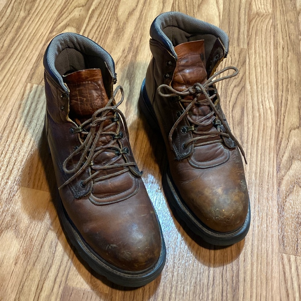 Red Wing Shoes Brown Steel Toe Work Boots